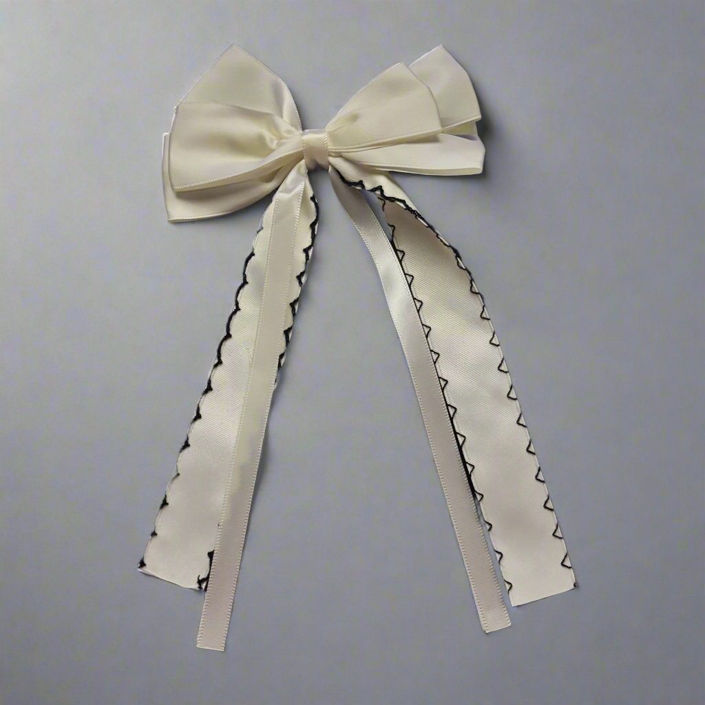 “Dreamer” Large Oversize White Hair bow