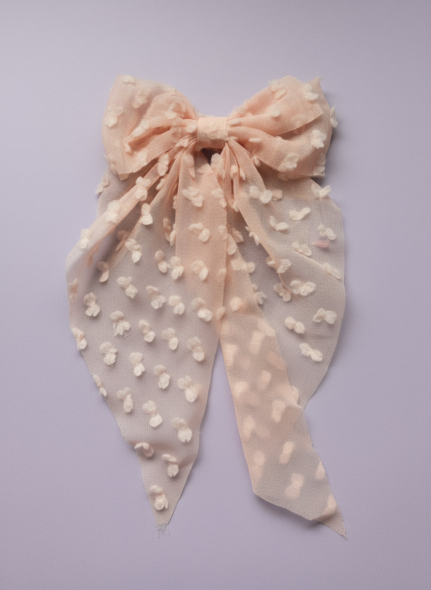 "Pink in Flight" Unique Oversize Hair Bow