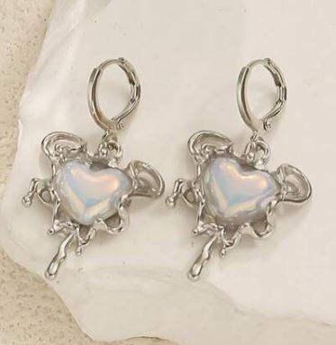 "Glitz" Unique Heart Neo-classic Earrings