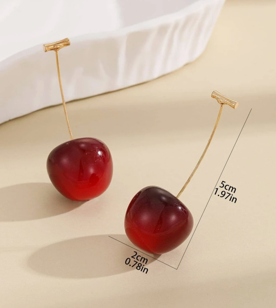 "Cherry-licious" Dangle Earrings