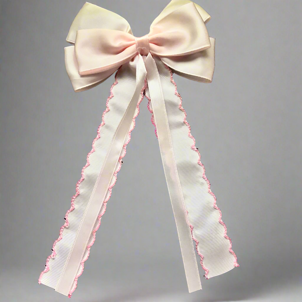 “Silk Pink” Large Oversize Hair Bow