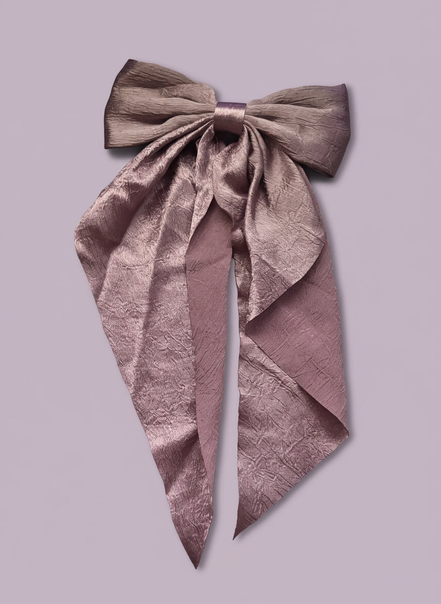 "Lavender Haze" Unique Large Oversize Textured Bow