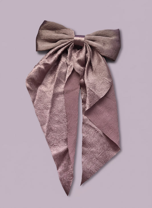"Lavender Haze" Unique Large Oversize Textured Bow