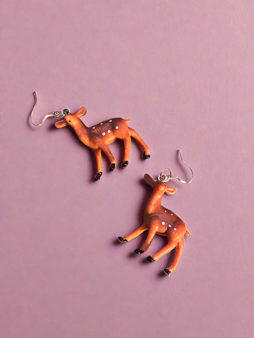 "Jane" Unique 3D Doe Earrings