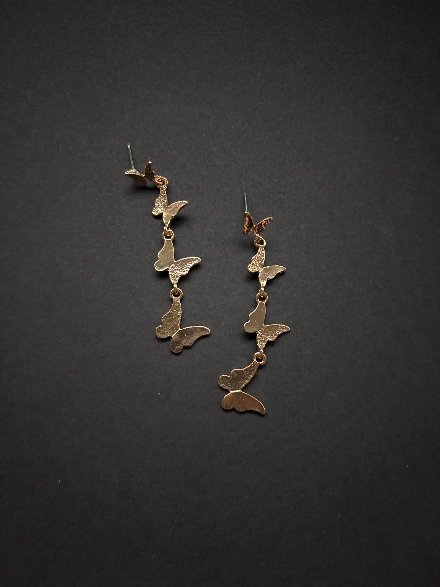 “In Fly” Goldtone Stud Earrings