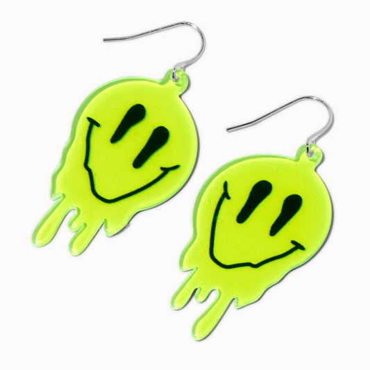 “Drippy” CyberCore Smile Face Earrings