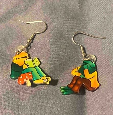 "Tales" Book inspired Frog Earrings