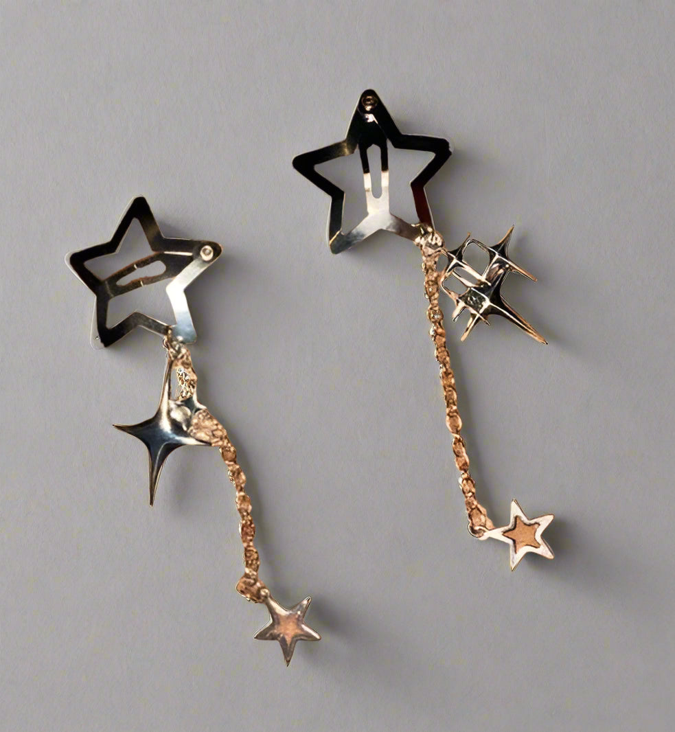 "Starlight" Unique 2pc Gothic Hair Clips