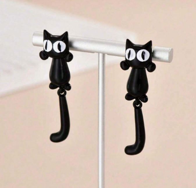 "Nocturne Whiskers" Dangle Earrings