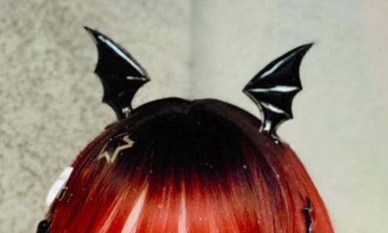 "Batty For You" Cute 2PC Bat Win Hair Clips