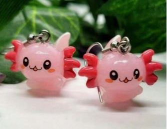 "Lottle" Axolotl Cute Dangle Earrings
