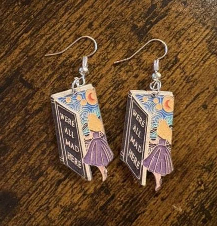 "Were All Mad" Unique Movie Inspired Earrings