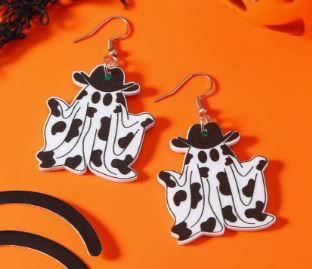 "Spook-yaw" Ghosty Earrings